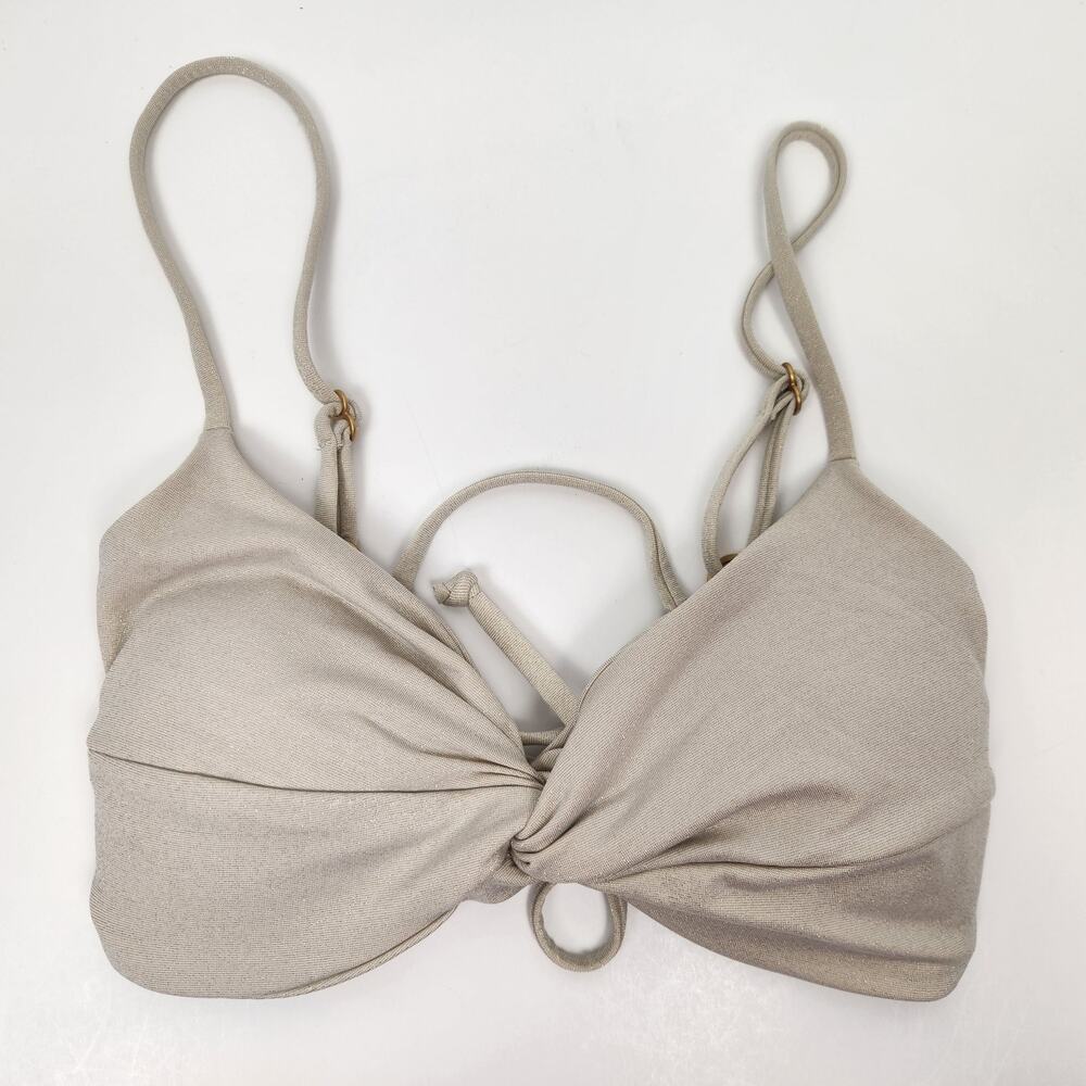NWT lspace shimmer ringo top in bone - Picture 2 of 5